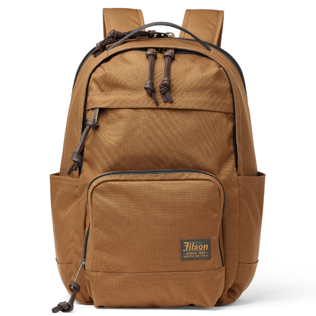 filson leather backpack