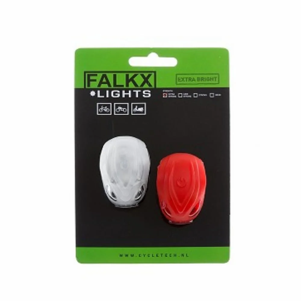 Falkx verlichtingsset Alien batterij led zwart 2 delig