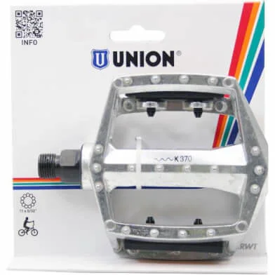 Pedaal Union Sp102 Aluminium Bmx Zilver 9-16 Krt Stel