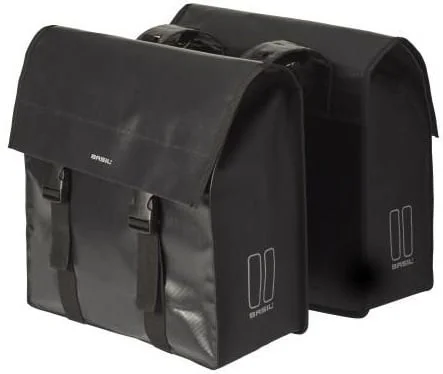 Basil Dubbele fietstas Basil Urban Load 48-53 Liter - Zwart Reflective