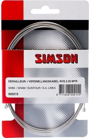 Simson Simson Versnellingbinnenkabel Derailleur - RVS