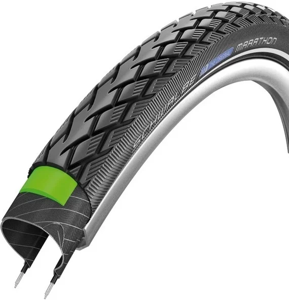 Schwalbe buitenband 28x175 47-622 reflectie marathon greenguard zwart