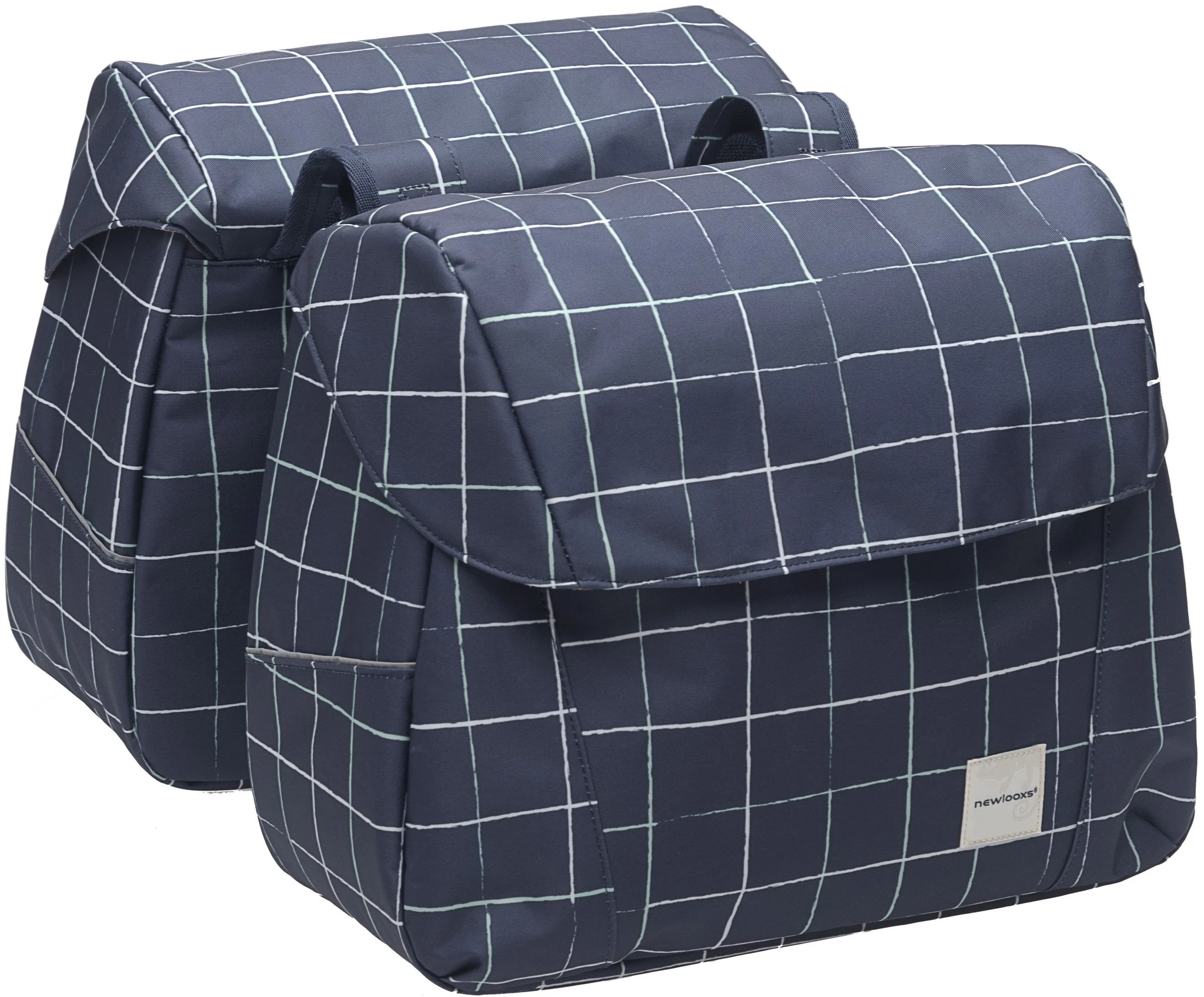 New Looxs dubbele fietstas Joli 37 liter donkerblauw