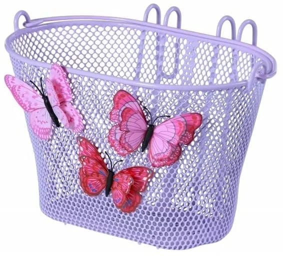 Basil Jasmin Butterfly kinderfietsmand lila