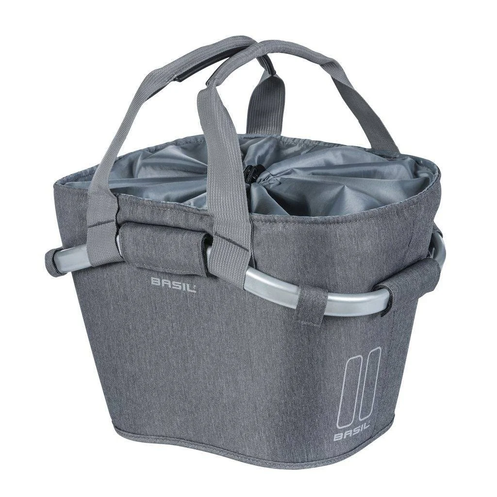 Basil designmand Carry All voorop 15 liter grijs