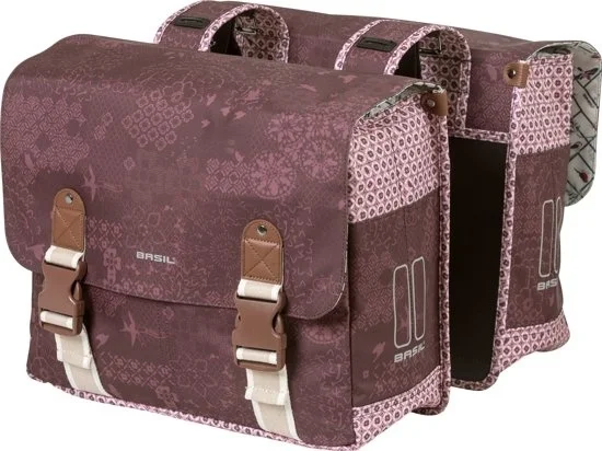 Dubbele Fietstas Basil Boheme Rood 35 L