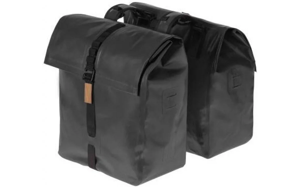 Basil Basil Urban Dry Dubbele Fietstas 50 liter - Matt Black