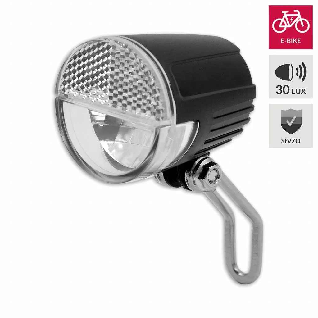 Lynx koplamp Sensor e bike led 30 lux zwart