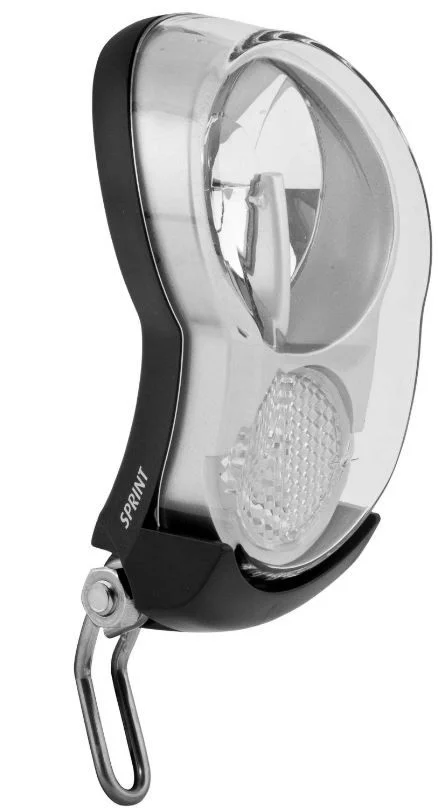 AXA voorlamp led naafdynamo sprint 10 lux switch zilver e-bike ready