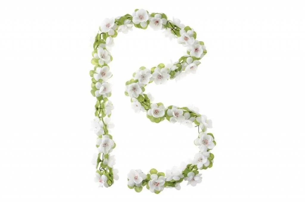 Slinger Basil Flower Garland Bloemenstreng Wit