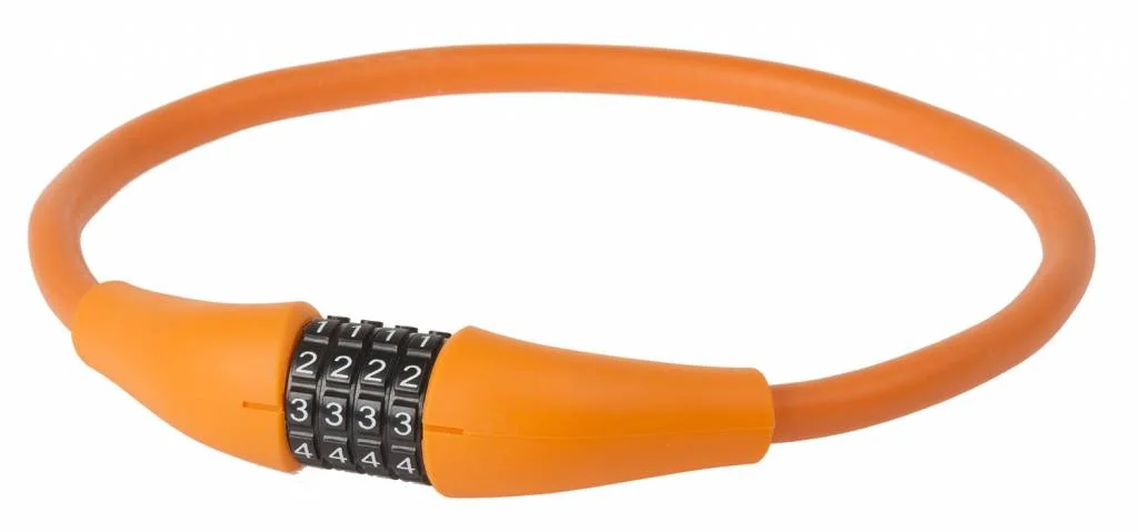 M-Wave Kabelslot+Cyfer M-Wave Silicon Oranje