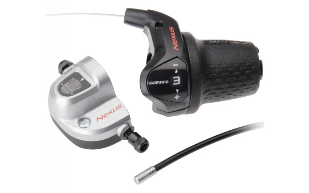 Shimano shifter rechts Revo Nexus SL 3S42 rubber zwart