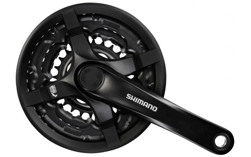 Shimano crankstel Tourney CG triple 24 34 42 zwart