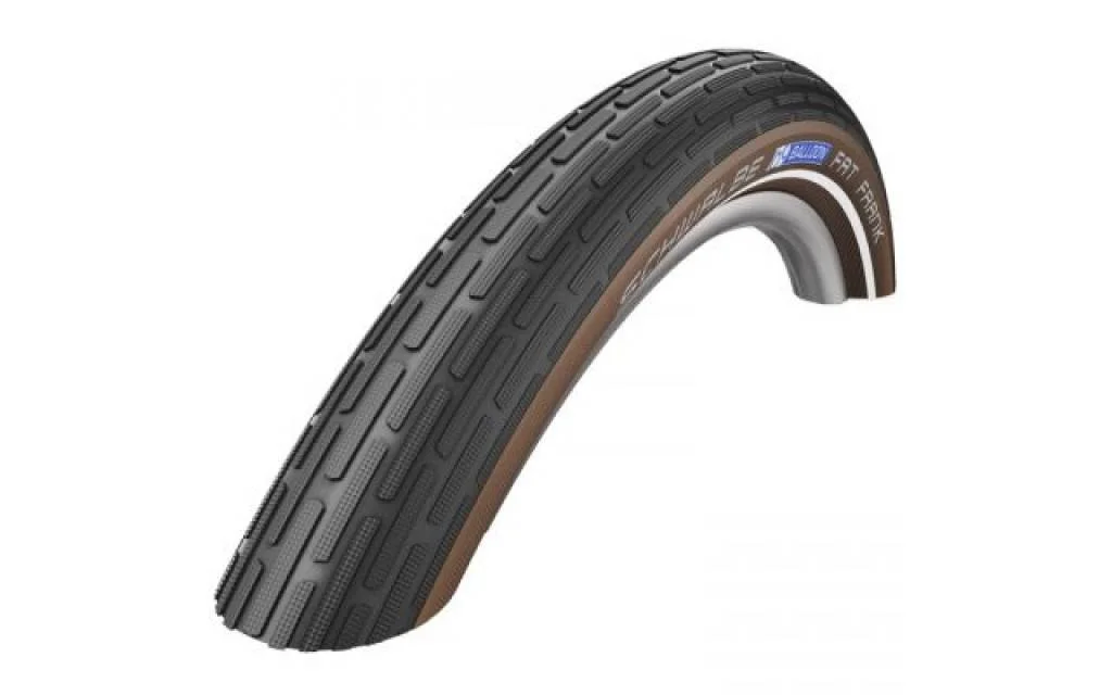 Schwalbe buitenband 28x2.00 (50-622) Fat Frank K-Guard zwart-bruin reflectie