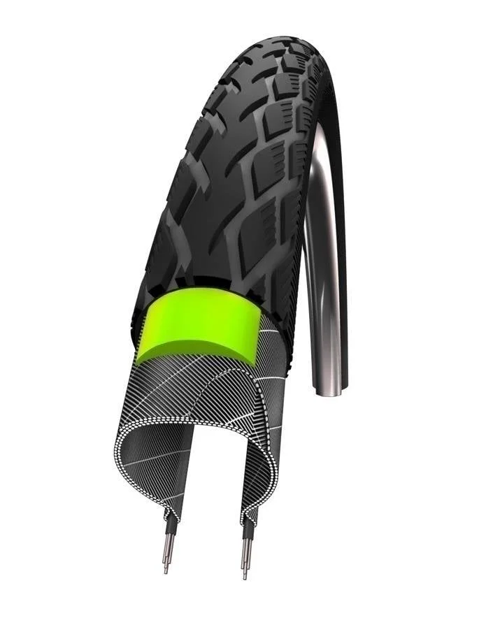 Schwalbe Buitenband Schwalbe Marathon GreenGuard 32-622 - Zwart met Reflectie