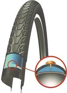 Schwalbe buitenband 26x1 3-8 37-590 reflectiemarathon plus smartguard zwart