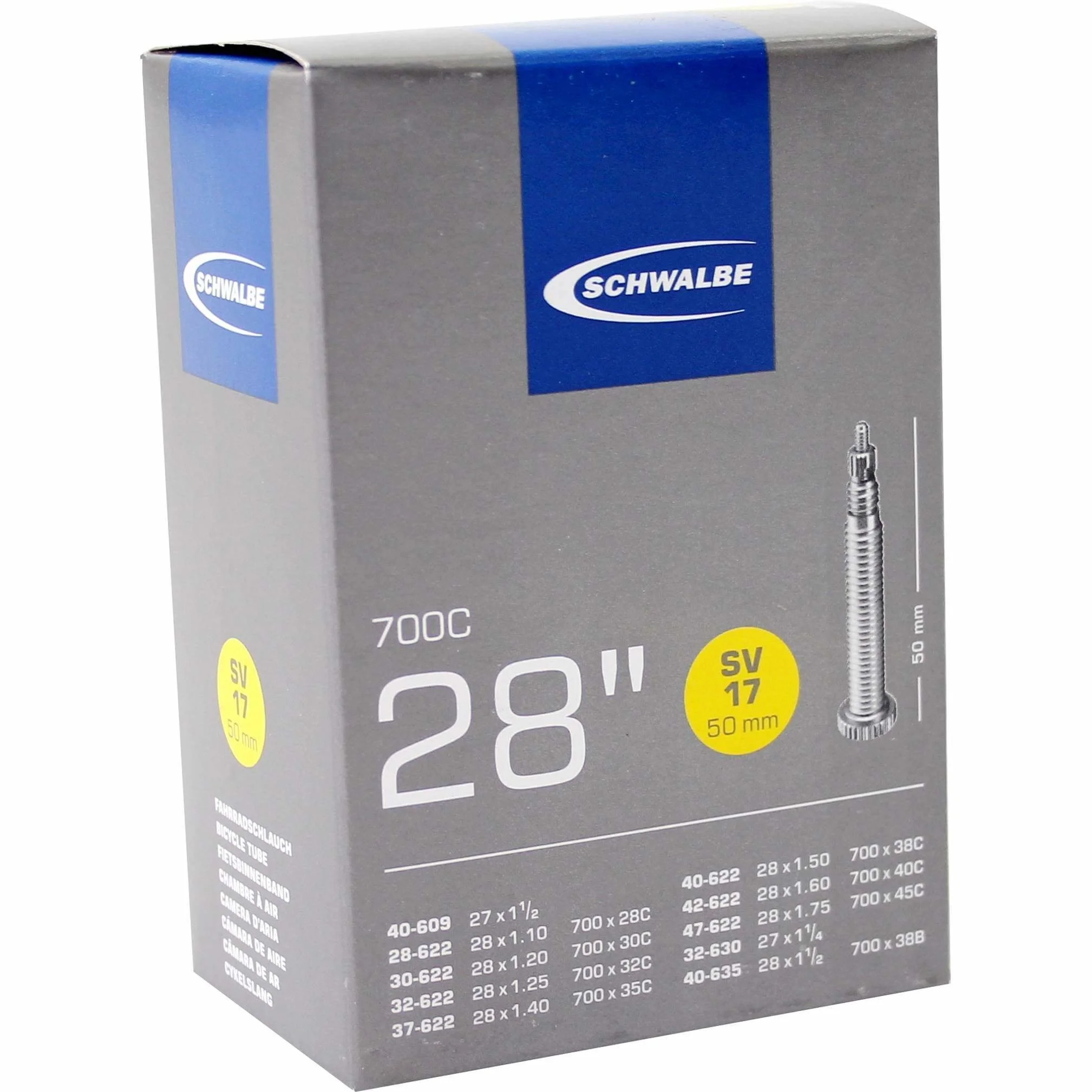 Schwalbe Binnenband Schwalbe SV17 28" - 50mm Ventiel