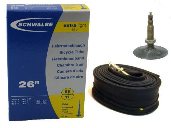 Schwalbe Binnenband Schwalbe SV11 Extra Light 26" - 60mm Ventiel