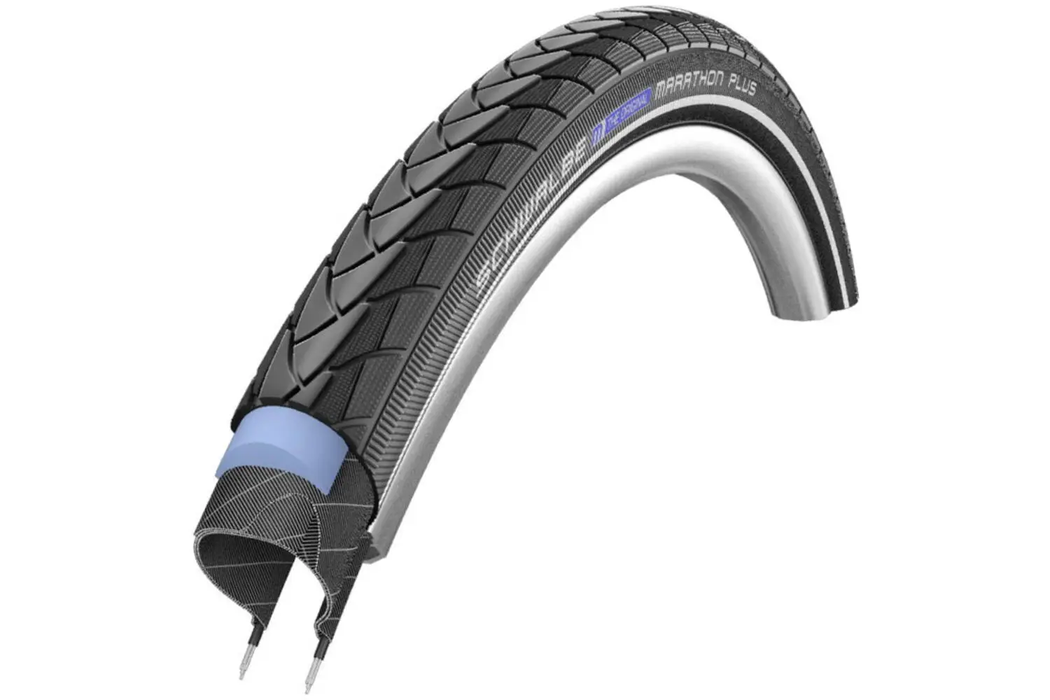 Schwalbe buitenband 20x1.75 47-406 reflectie marathon plus smart guard zwart