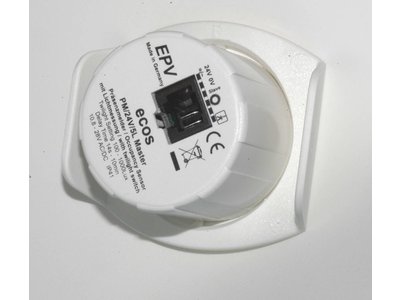 ecos 24V Präsenzmelder PM/24V/5L MASTER mit einstellbarer Lichtschwelle und einstellbarer Nachlaufzeit, für Höhen bis 5 Meter