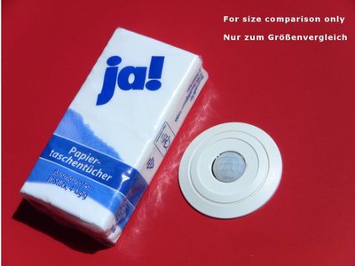 ecos 24V Präsenzmelder PM/24V/5 MASTER mit fester Nachlaufzeit 10 Min, OHNE Lichtmessung, für Höhen bis 5 Meter (Projekttyp)