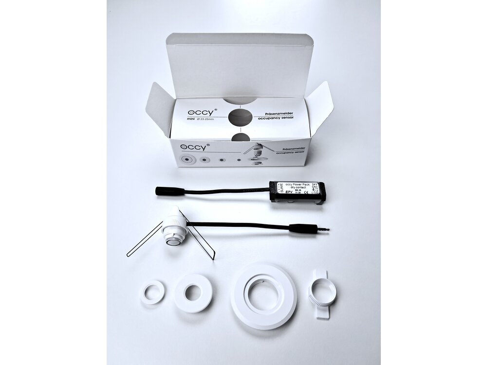 occy® occy® Smart Home design occupancy sensor 24V dry contact. Output: Motion (dry contact), Lux level 1-10V