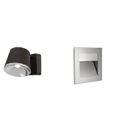 Wall lamps are surface or recessed with LED