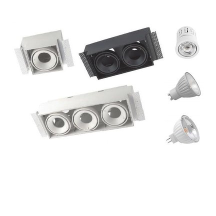 Multidir Evo S serie trimless led inbouwspot voor 50mm ledlichtbronnen