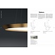 Grok Saturn dimbare led hanglamp in Ø300 of Ø600mm 2700K koper Grok Saturn dimbare led hanglamp in Ø300 of Ø600mm 2700K koper