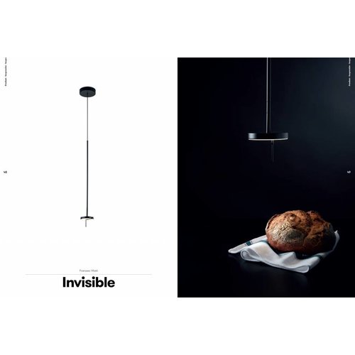 Leds-C4 Invisible Led pendant 9Watt-2700-3000K black 730-2500mm