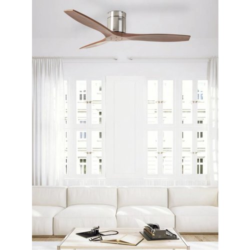 Leds-C4 Stem ceiling fan walnut wood with remote control