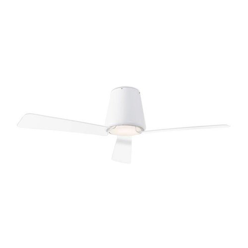 Forlight - Leds C4 Garbi Outdoor ceiling fan white with remote control and LED lighting IP44