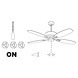 Leds-C4 Phuket ceiling fan brown/brown rattan with optional lighting Leds-C4 Phuket ceiling fan brown/brown rattan with optional lighting