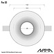 NAMA Fos03 trimless plaster recessed spot round for Ø50mm Led NAMA Fos03 trimless plaster recessed spot round for Ø50mm Led