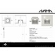 NAMA Fos 07 trimless plaster recessed spot square for Ø50mm LED NAMA Fos 07 trimless plaster recessed spot square for Ø50mm LED