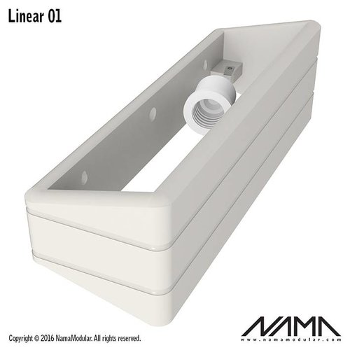 NAMA Linear 01 Up-down gips led wandlamp 230V-E-14