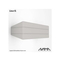 Linear 01 Up-down gips led wandlamp 230Volt-E-14