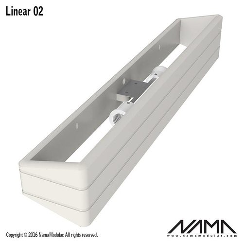 NAMA Linear 02 Up-down gips led wandlamp 230V 2xE-14