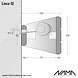 NAMA Linear 02 Up-down gips led wandlamp 230V 2xE-14 NAMA Linear 02 Up-down gips led wandlamp 230V 2xE-14