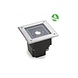 Leds-C4 Gea Power Led Uplight vierkante grondspot 6Watt richtbaar RVS Leds-C4 Gea Power Led Uplight vierkante grondspot 6Watt richtbaar RVS