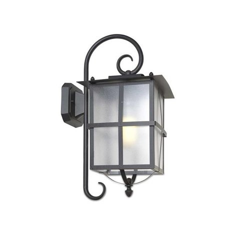 Leds-C4 Rustica outdoor wandlamp rustiek bruin/zwart E-27