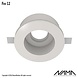 NAMA Fos12 trimless plaster recessed spot round for Ø50mm LED NAMA Fos12 trimless plaster recessed spot round for Ø50mm LED