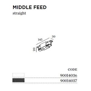 Wever-Ducre Track 1-fase Middle feed (aansluitstuk)