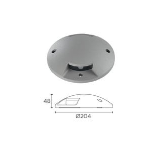 Leds-C4 Xena Surface LED 2-way 1.5W bollard alu gray 230V