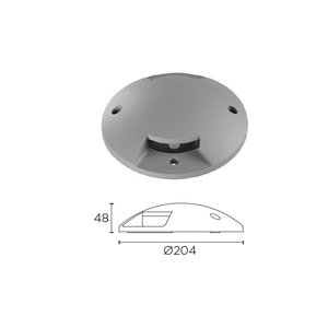 Leds-C4 Xena Surface LED 2-weg 1,5W bollard alu grijs 230V