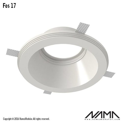 NAMA Fos17 trimless gips inbouwspot rond voor Ø111mm