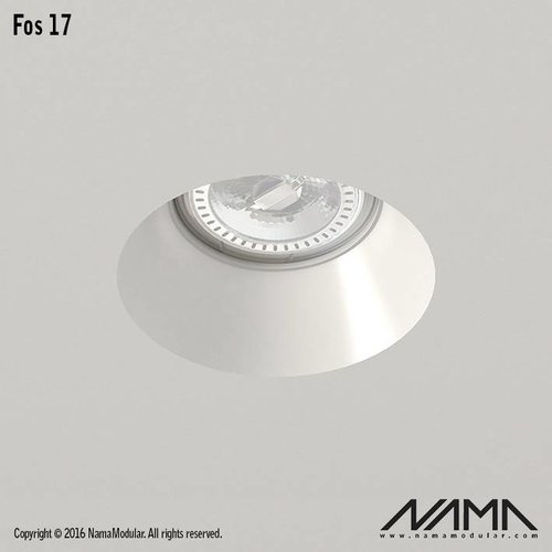 NAMA Fos 17 trimless gips inbouwspot rond voor Ø111mm ledlamp