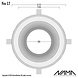 NAMA Fos17 trimless plaster recessed spot round for Ø111mm NAMA Fos17 trimless plaster recessed spot round for Ø111mm