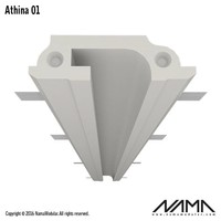 Athina 01 trimless recessed LED profile 150cm straight