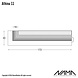 NAMA Athina 11 trimless left outer wall-ceiling corner piece NAMA Athina 11 trimless left outer wall-ceiling corner piece